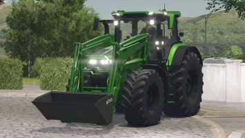 John Deere 7R with front loader v1.0.0.2 fs25