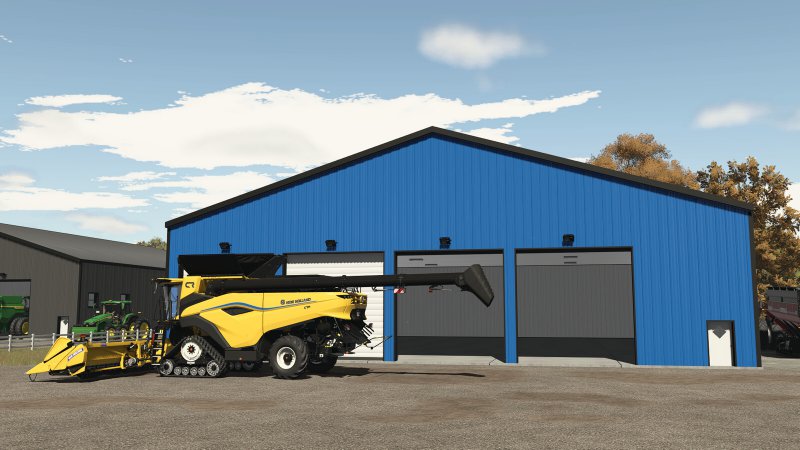 Metalllager Mit Werkstatt FS25