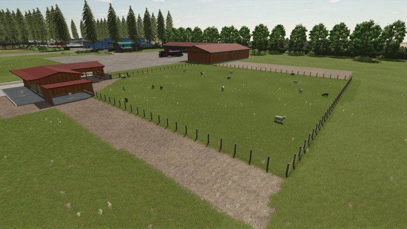 Sheep Barn L Shape FS25