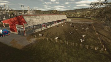 US Cow Barn With Milk FS25 US Cow Barn With Milk FS25