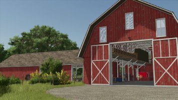 US Cow Barn With Vector FS25
