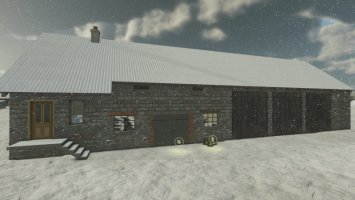 Barn With Cowshed FS25