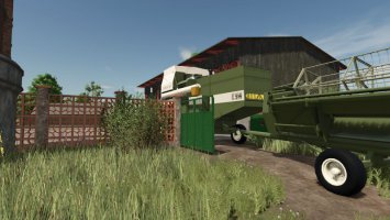 Brick Fence And Metal Gate FS25