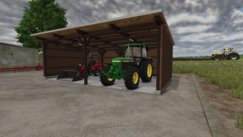 Kleiner Holz Unterstand