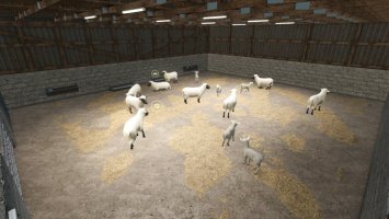 UK Indoor Sheep Barn FS25