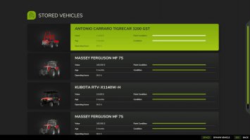 Vehicle Shop Storage FS25 Vehicle Shop Storage FS25