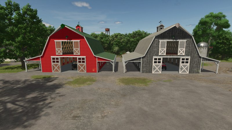 American Barn With Storage FS25