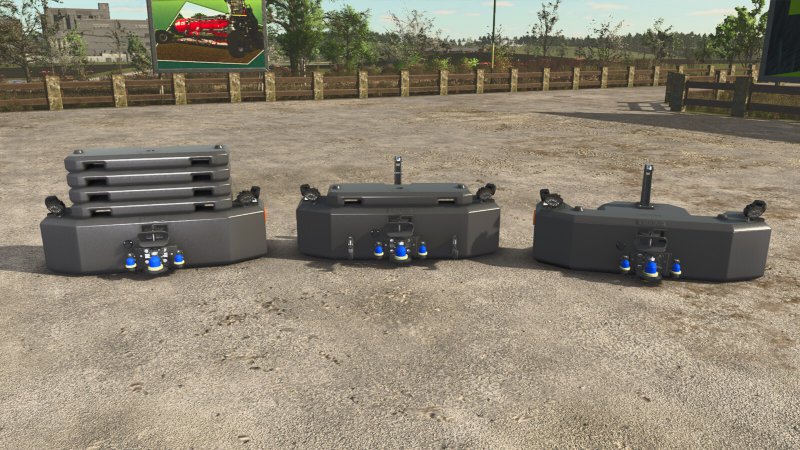 Hi-Vis LED-Lights Tractor Front Weight FS25