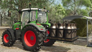 Milch/Wasser Transport Auf 3 Punkt Aufnahmeplattform FS25 Milch/Wasser Transport Auf 3 Punkt Aufnahmeplattform FS25