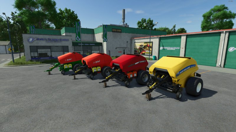 Orkel GP1260, New Holland Roll Baler 125 Und Case IH RB 544 FS25