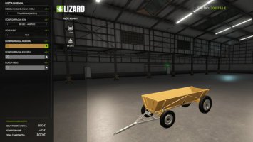 Drewniana przyczepa własnej roboty FS25