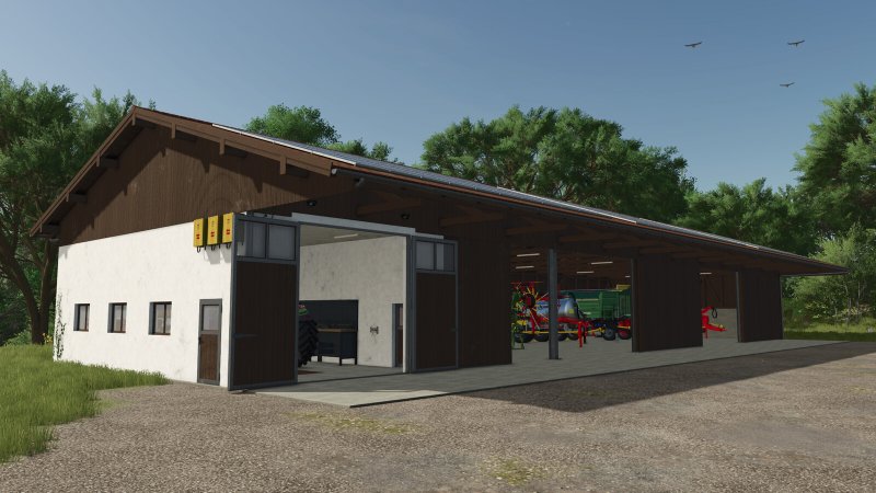 Maschinenhalle Mit Werkstatt FS25