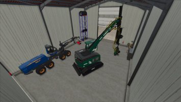 Forestry Machinery Hall With Workshop FS25