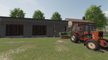 garaż ze zmienioną teksturą FS22