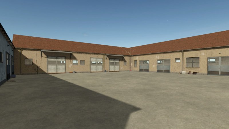 Große U-Förmige Garage FS25