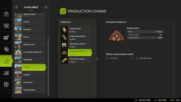 Verbesserte Produktionen. Hackschnitzelproduktion FS25