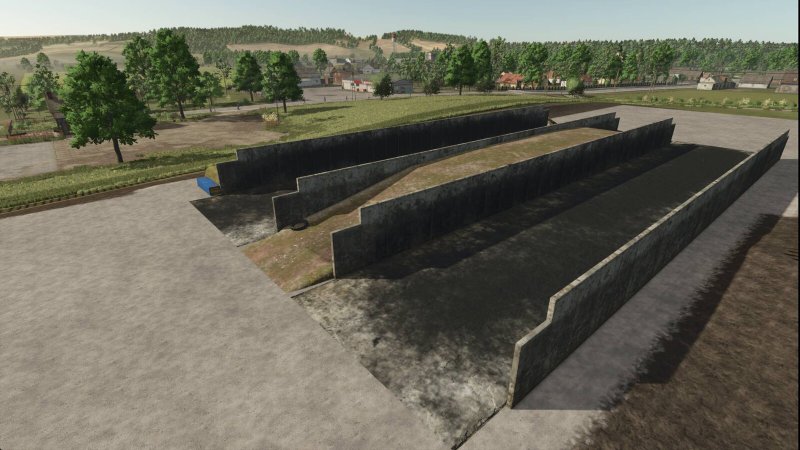 Bunker Silo Bale Storage FS25