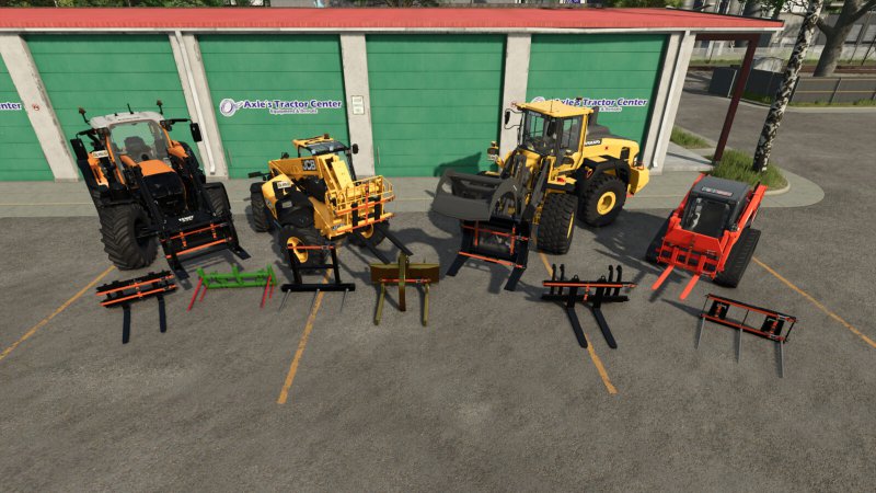 Front Tools With Tension Belts Pack FS25