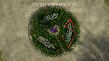 Round flower bed FS25