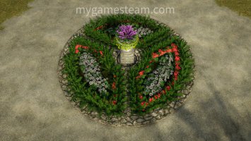 Round flower bed FS25