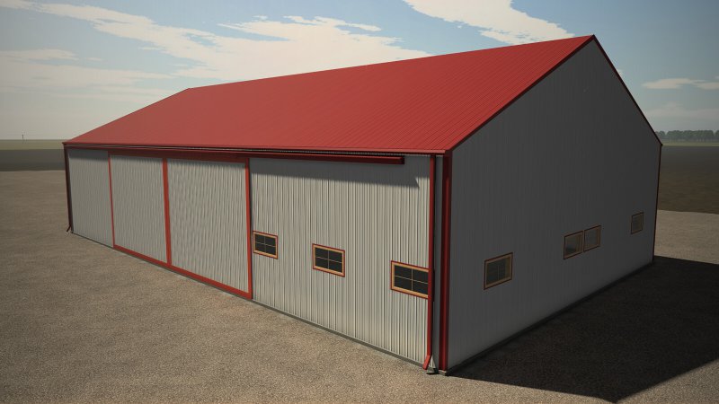 Shed With Double Slides FS25