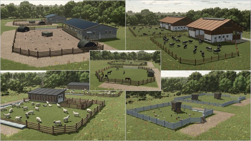 Animals Placeables Pack v1.0.0.1 FS25