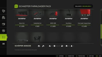 Paczka ładowacza Schäffer v1.0.0.2 FS25