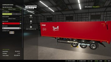 Vanilla Semitrailer Adjustment FS25