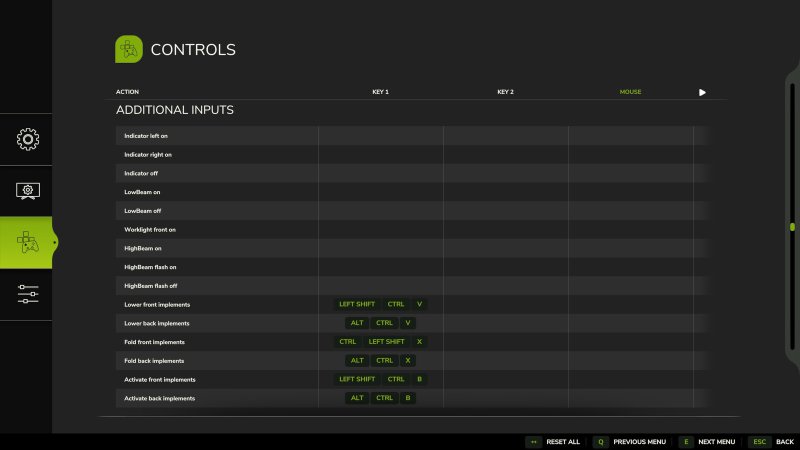 Additional Inputs FS25