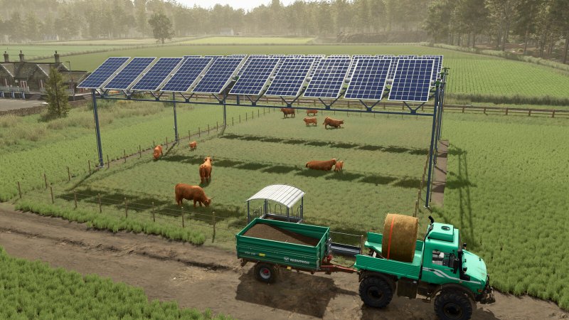 Erhöhtes Solarpanel FS25