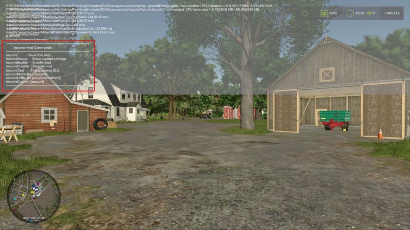 Income Mod v1.0.1.0 FS25