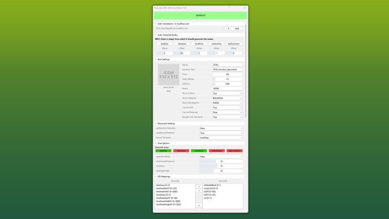 GE10 Skript - Placeable XML Editor (Prefab) v1.0.0.1 FS25