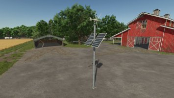 Mały generator wiatrowy z lampą fs25
