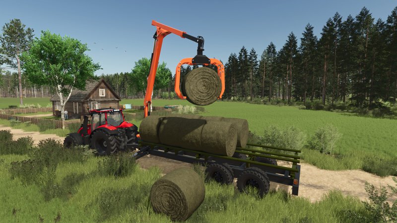 Bale Crane Trailer FS25
