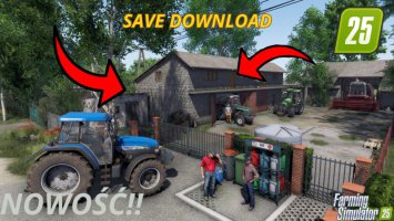 Save game FS 25 + MOD PACK (MEGA KLIMAT) fs25