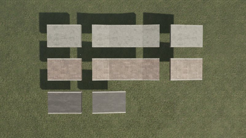 Paczka chodników (Prefab) FS25