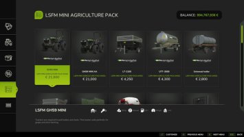 LSFM Mini Agriculture Pack v1.1.0.0 FS25