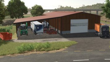 Nowoczesny drewniany garaż fs25