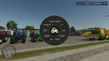 Menu wyboru maszy w postaci koła FS25 Menu wyboru maszy w postaci koła FS25