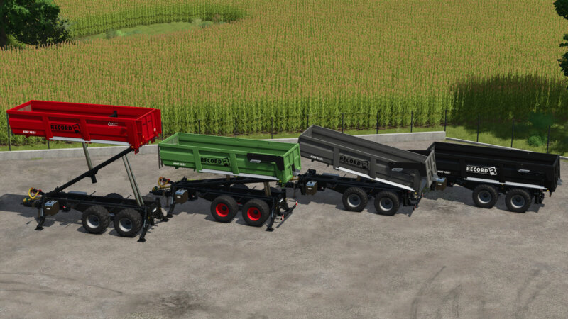 Przyczepa Record KMR 1850 EVO++ z podnośnikiem FS25