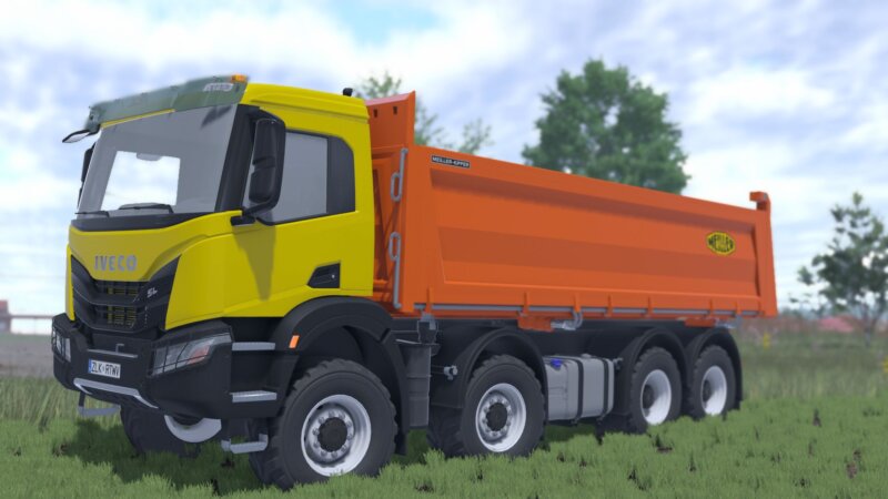 Iveco X-Way 8X8 Meiller Kipper v1.1.0.0 FS25
