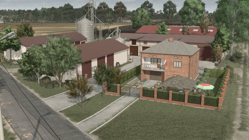 Modern, medium-sized Polish farm FS25