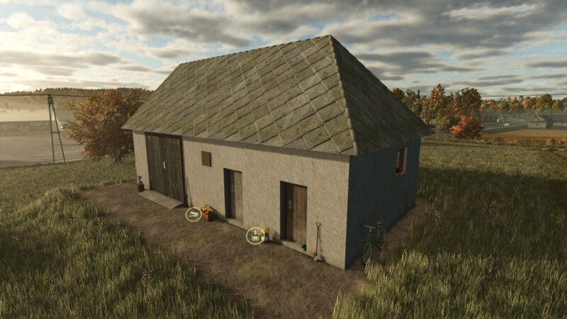 Kleine Garage Mit Hackfrüchtelager FS25