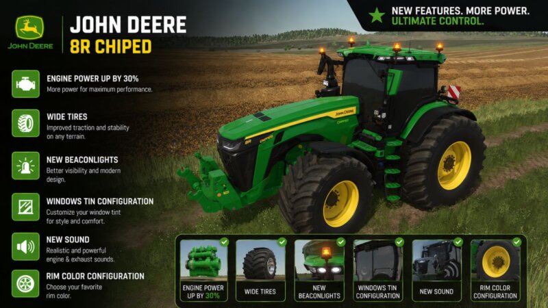John Deere 8R PowerSwap FS25